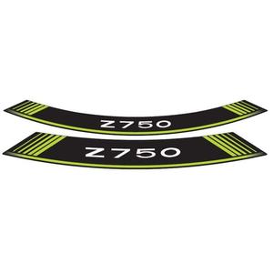 Rim strip PUIG Z750 5545V grün set of 8 rim strips
