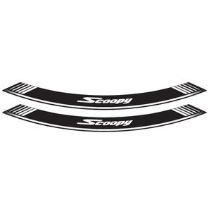 Rim strip PUIG SCOOPY 5559B weiss set of 8 rim strips