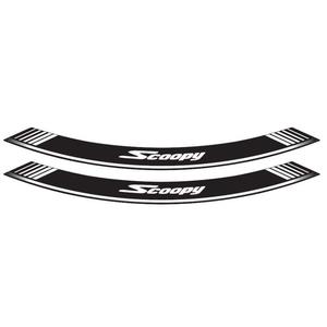 Rim strip PUIG SCOOPY 5559P silber set of 8 rim strips