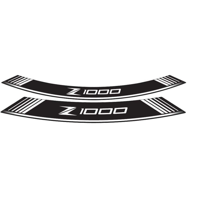 Rim strip PUIG Z1000 weiß set of 8 rim strips
