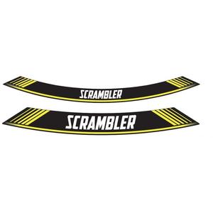 Rim strip PUIG SCRAMBLER 9134G gelb set of 8 rim strips