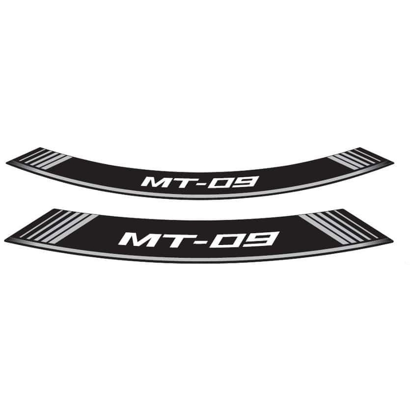 Rim strip PUIG MT-09 silber set of 8 rim strips