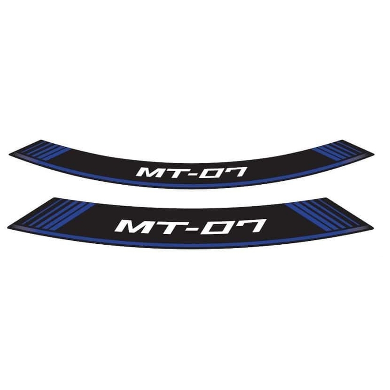 Rim strip PUIG MT-07 blau set of 8 rim strips