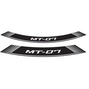 Rim strip PUIG MT-07 9136P silber set of 8 rim strips