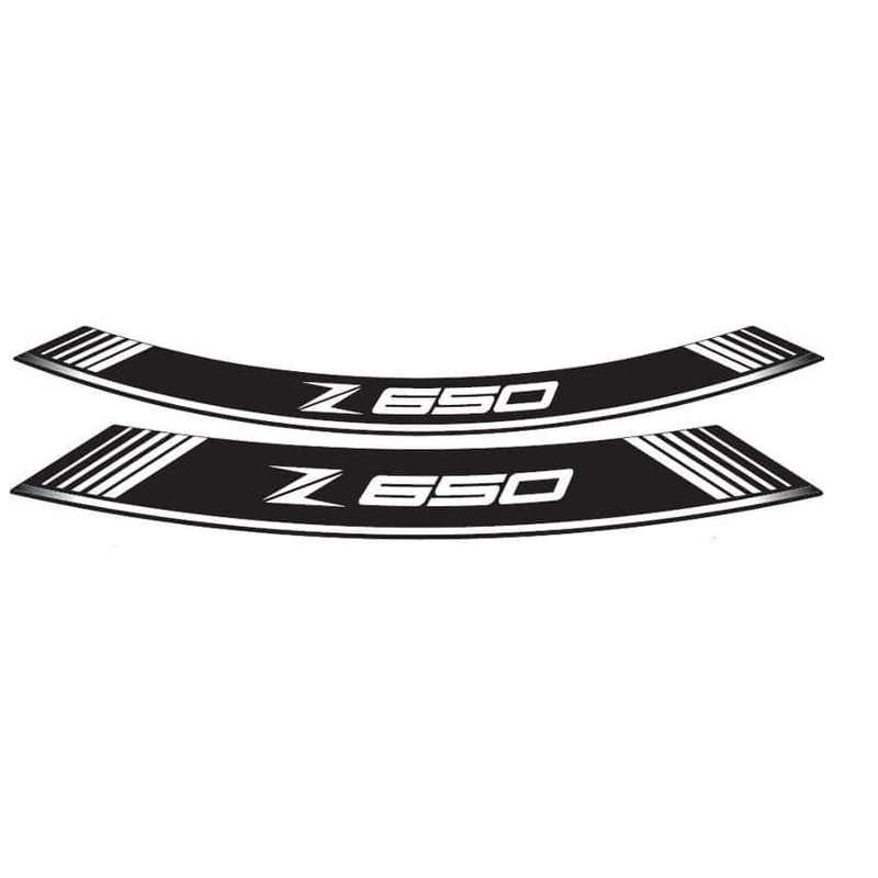 Rim strip PUIG Z650 weiß set of 8 rim strips