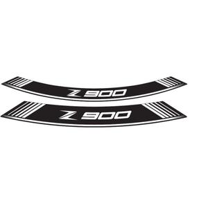 Rim strip PUIG Z900 9291B weiß set of 8 rim strips