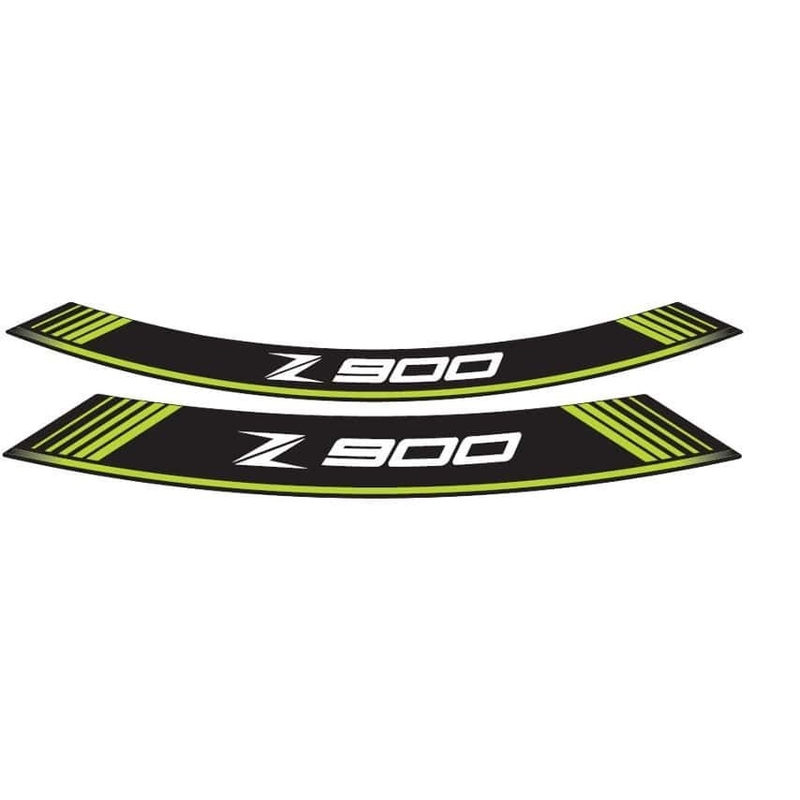 Rim strip PUIG Z900 grün set of 8 rim strips