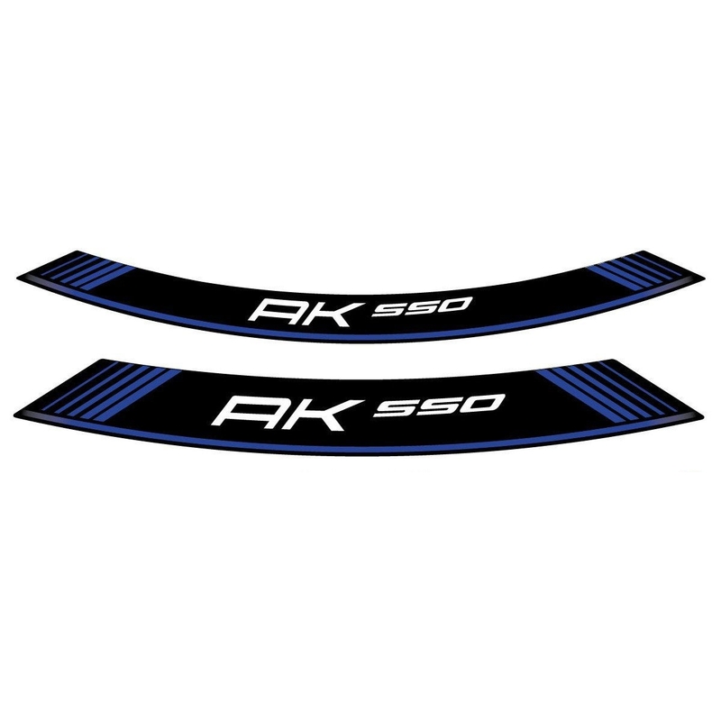 Rim strip PUIG AK550 blau set of 8 rim strips