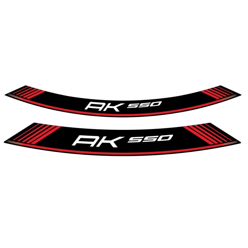 Rim strip PUIG AK550 rot set of 8 rim strips