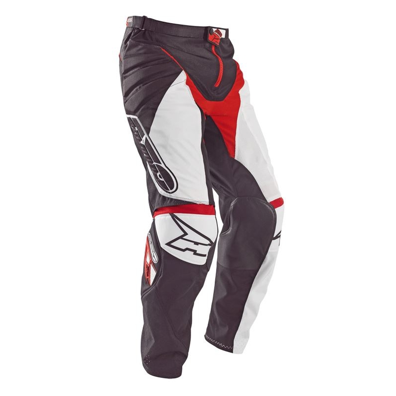 Motocross-Hose AXO Motion 4 weiß-schwarz-rot Ausverkauf