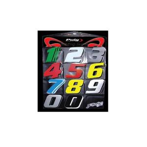 Aufkleber PUIG NUMBER 6 4259N schwarz 115mm (5 units)