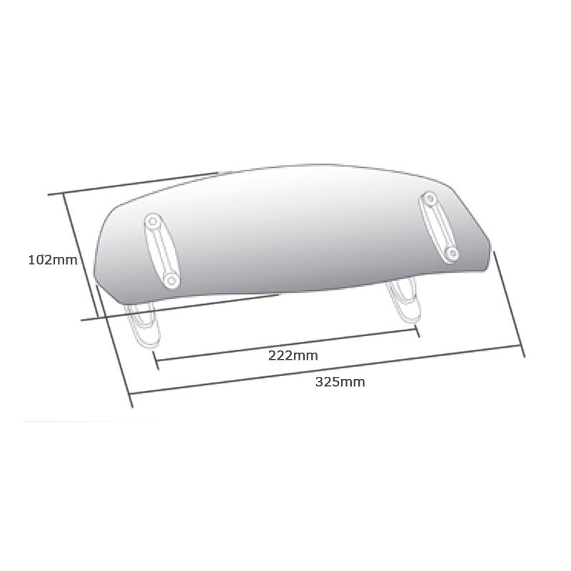 Multiadjustable visor PUIG clip-on getönt