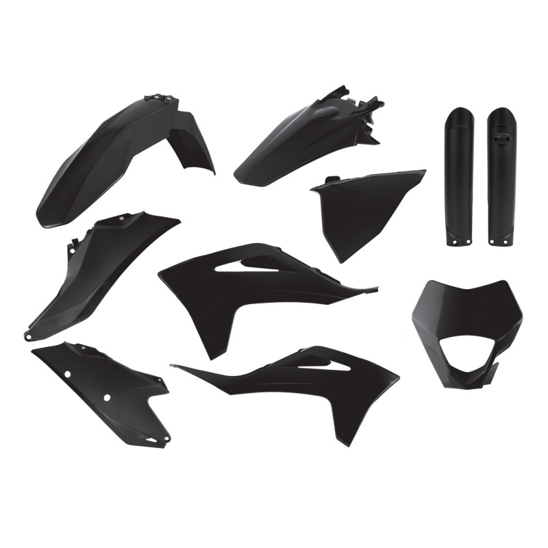Satz Kunststoffteile POLISPORT enduro schwarz