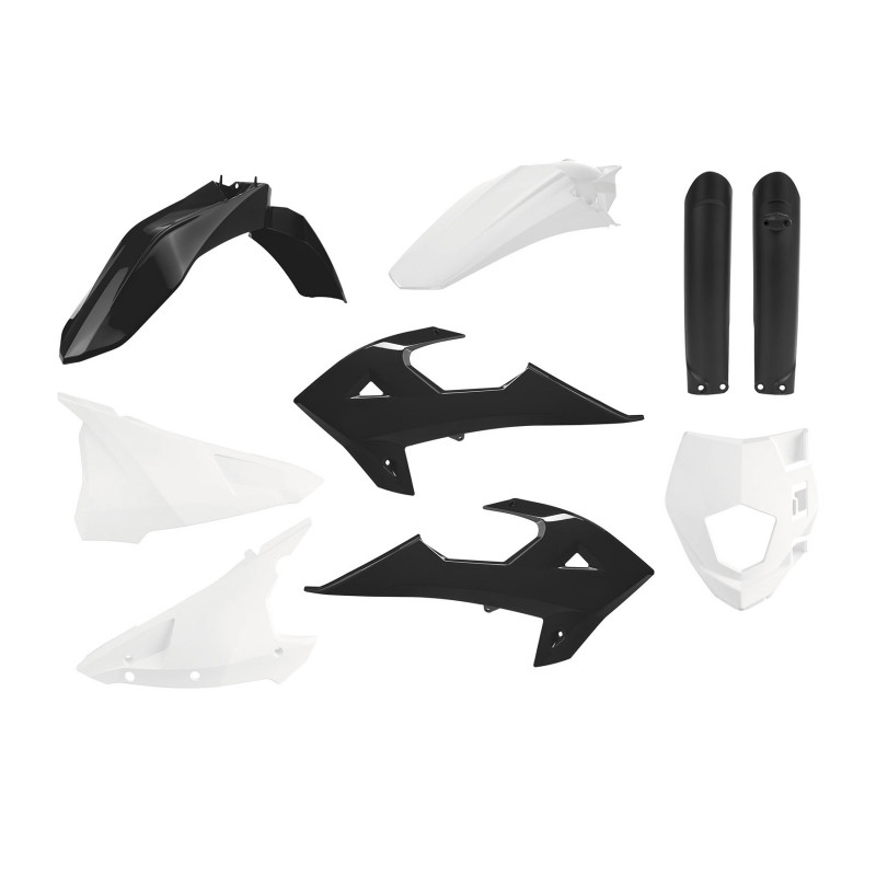 Satz Kunststoffteile POLISPORT enduro Black/white