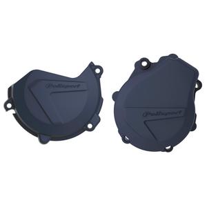 Clutch and ignition cover protector kit POLISPORT 90993 blau