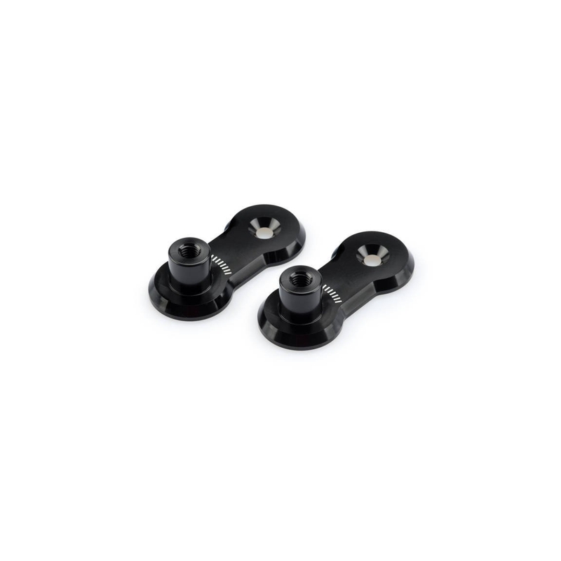 Adjustable footpegs relocation adaptors kit PUIG 40mm schwarz
