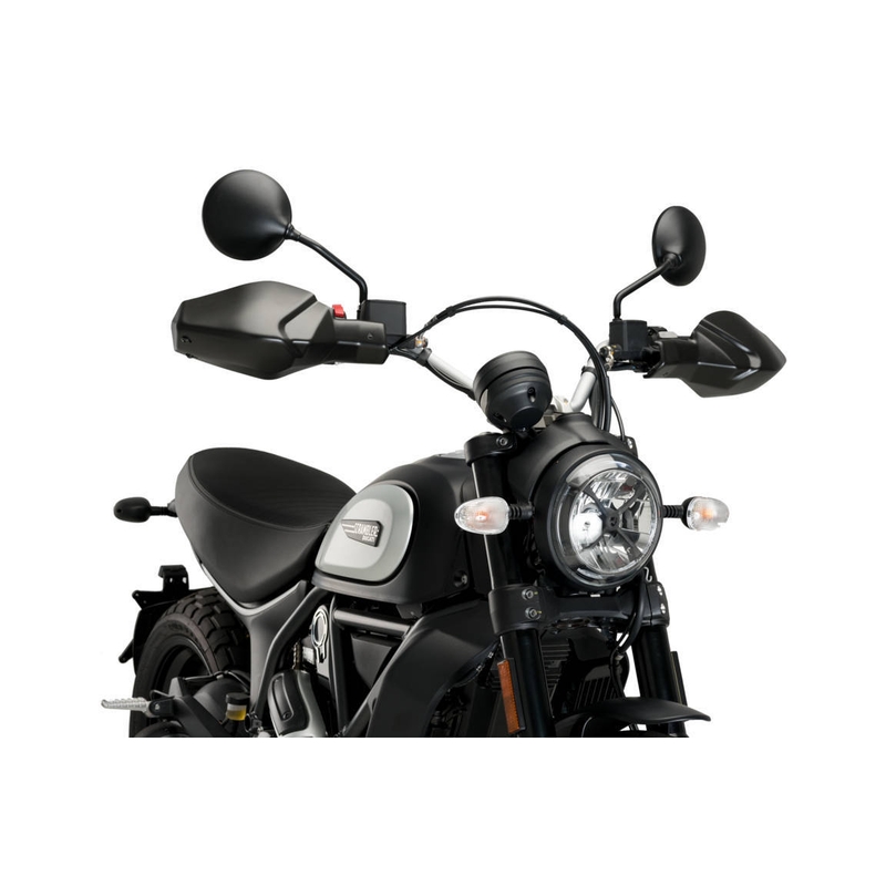 Hebelschoner PUIG schwarz matt für DUCATI Scrambler Desert Sled 800 2017-2020, DUCATI Scrambler Full Throttle 803 2023-2026