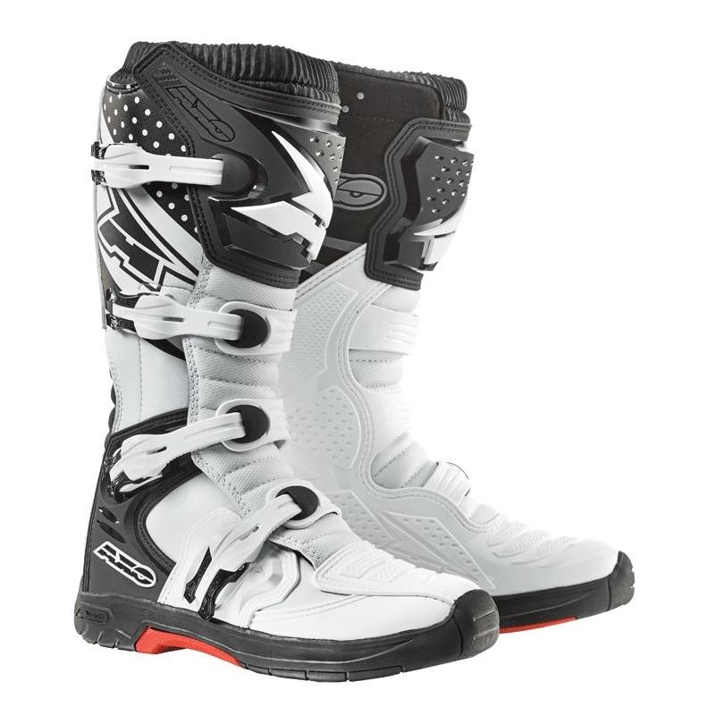 Moto Schuhe AXO MX One weiß-schwarz Ausverkauf