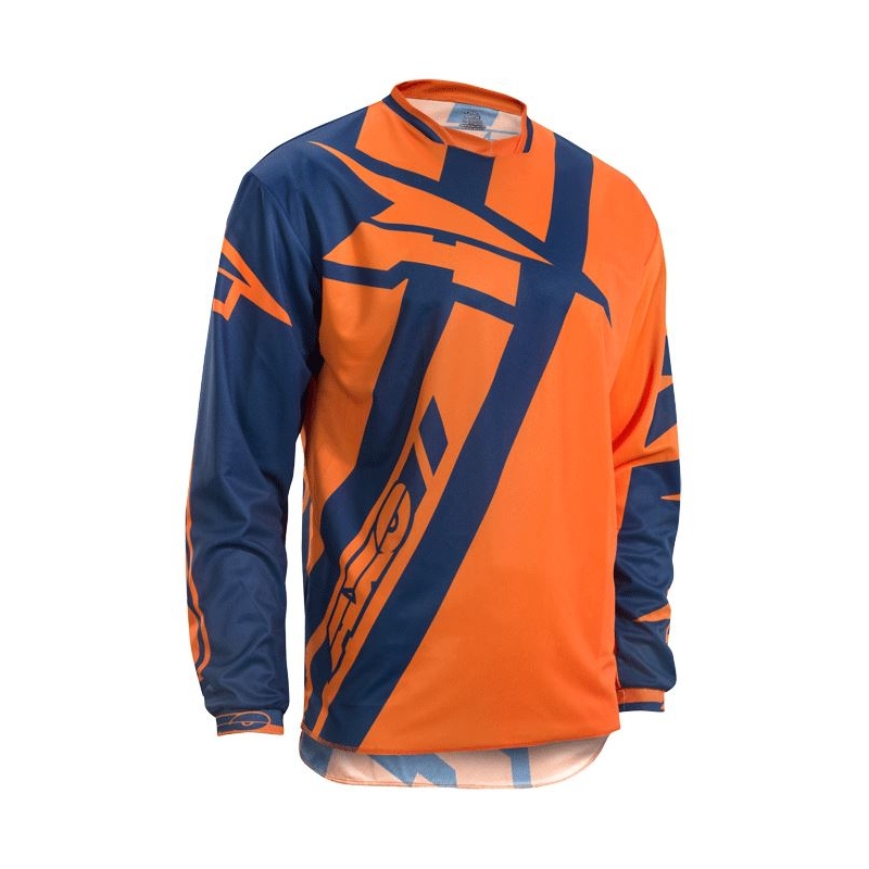 Motocross-Trikot AXO Motion 4 Jersey blau-fluo orange Ausverkauf