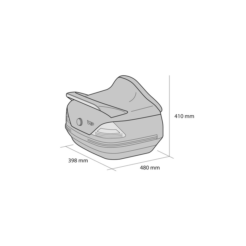 Top case CUSTOMACCES MERCEDES schwarz