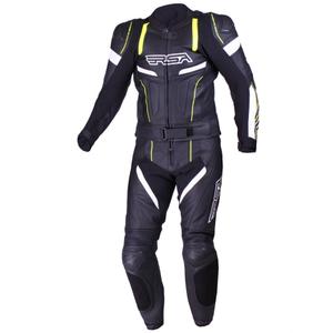 Pánská kombinéza RSA Speedway černo-bílo-fluo žlutá výprodej