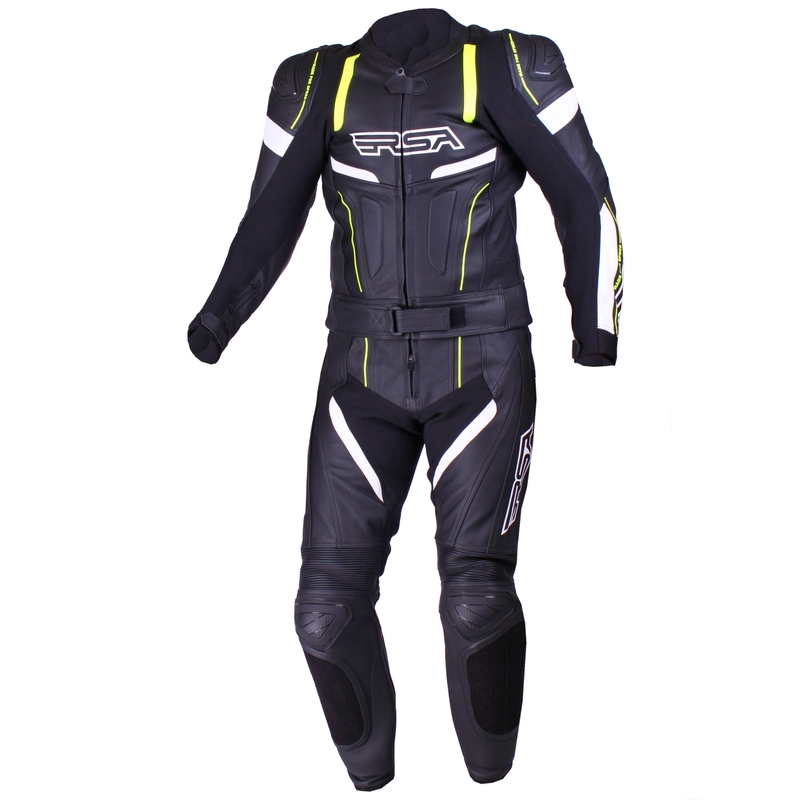 Pánská kombinéza RSA Speedway černo-bílo-fluo žlutá výprodej