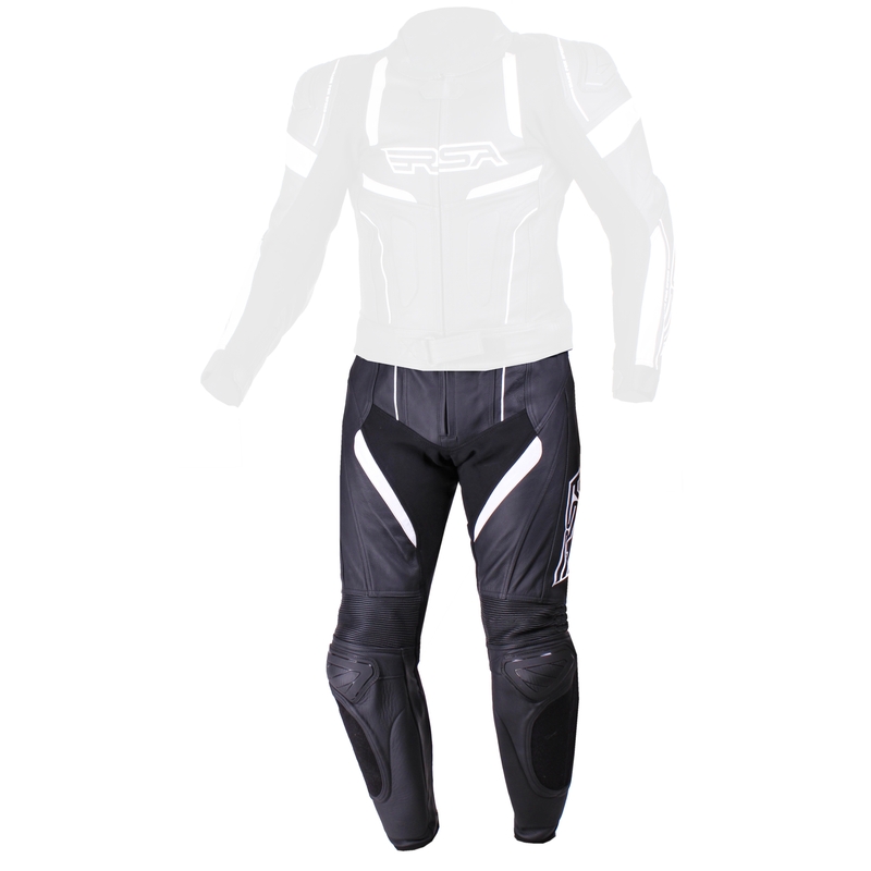 Herren RSA Speedway Pants Schwarz und Weiß Ausverkauf