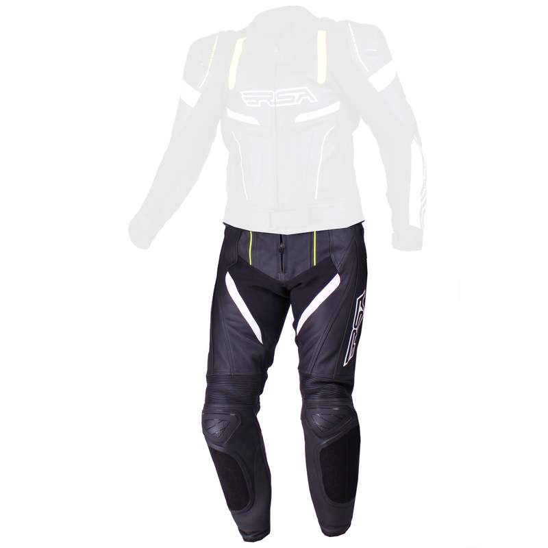 Herren RSA Speedway schwarz-weiß-fluorgelbe Hose Ausverkauf