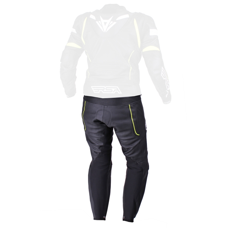 Herren RSA Speedway schwarz-weiß-fluorgelbe Hose Ausverkauf