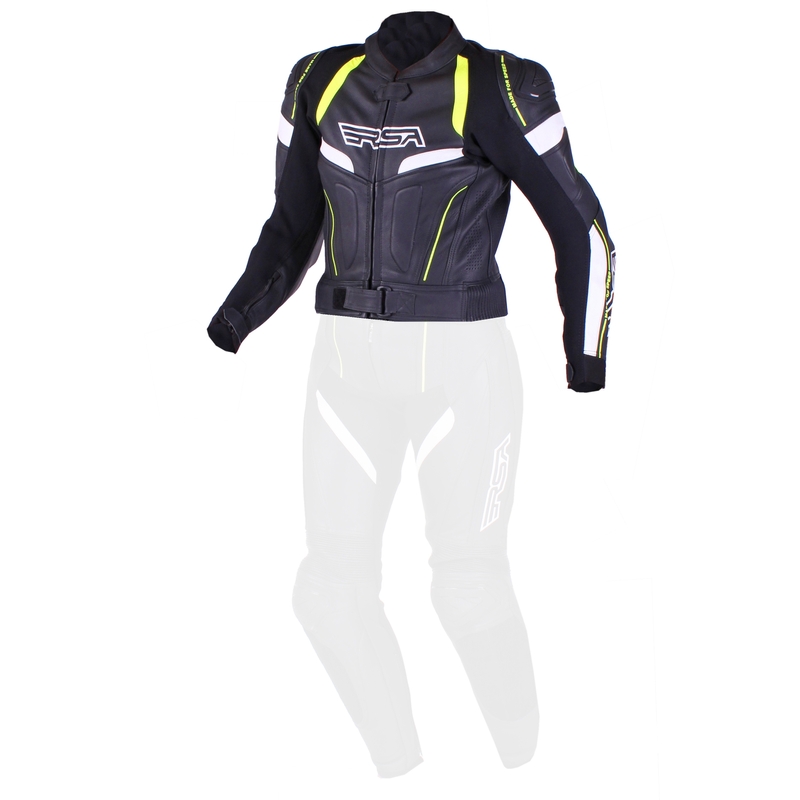 Frauen RSA Speedway Jacke schwarz-weiß-fluo gelb Ausverkauf