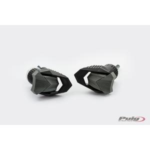 Frame sliders PUIG R19 20716N black with grey rubber