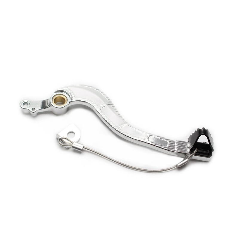 Fussbremse MOTION STUFF silver body, black steel fixed tip Steel Fixed Tip