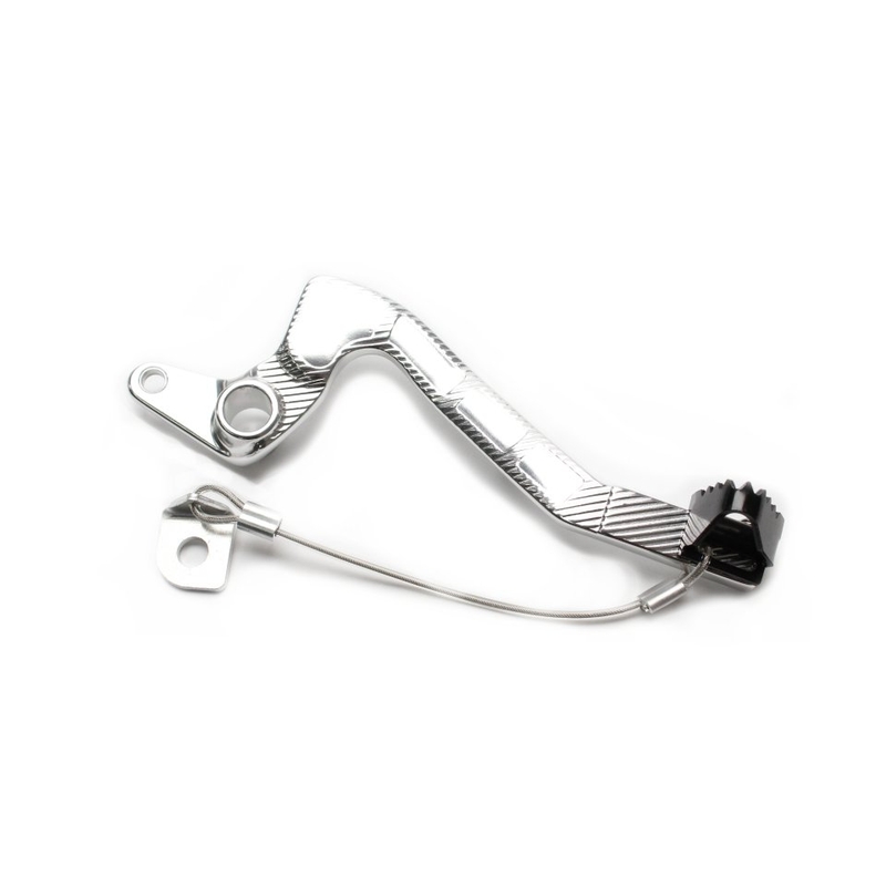 Fussbremse MOTION STUFF silver body, black steel fixed tip Steel Fixed Tip