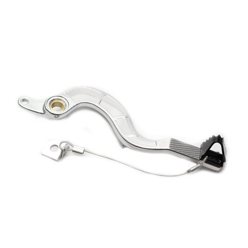 Fussbremse MOTION STUFF silver body, black steel fixed tip Steel Fixed Tip
