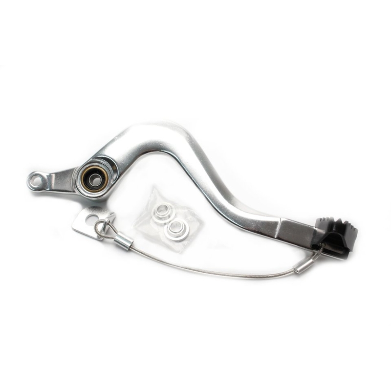 Fussbremse MOTION STUFF silver body, black steel fixed tip Steel Fixed Tip