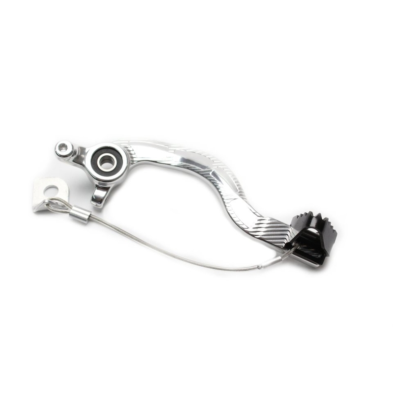 Fussbremse MOTION STUFF silver body, black steel fixed tip Steel Fixed Tip