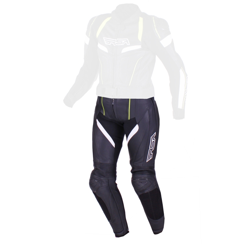 Frauen RSA Speedway schwarz-weiß-fluorgelbe Hose Ausverkauf