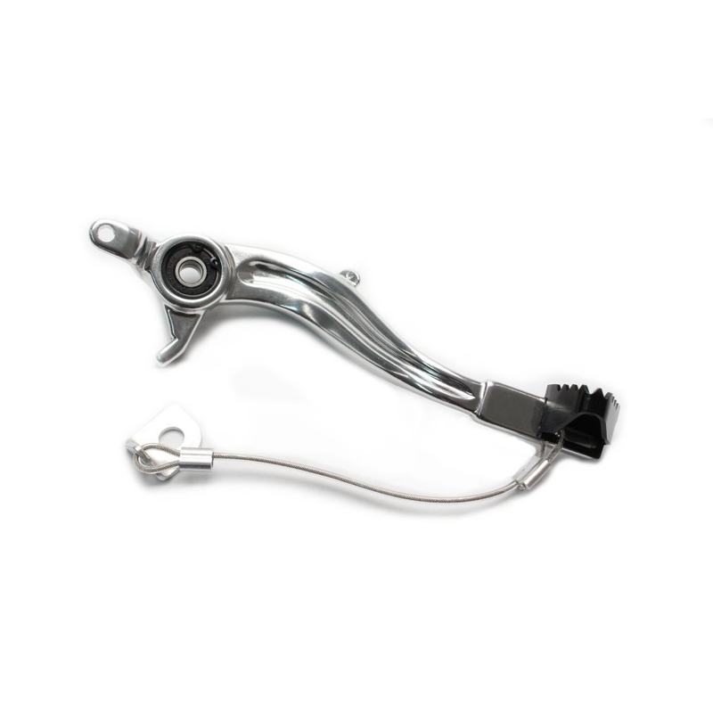Fussbremse MOTION STUFF silver body, black steel fixed tip Steel Fixed Tip