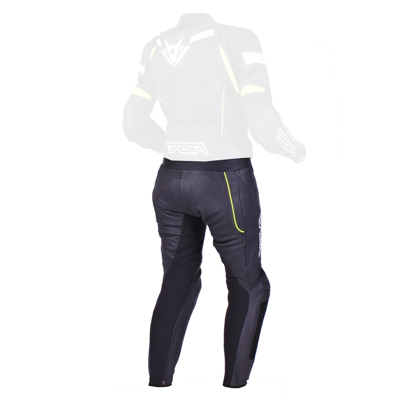 Frauen RSA Speedway schwarz-weiß-fluorgelbe Hose Ausverkauf