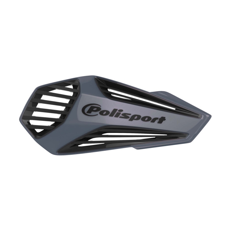 Handguard POLISPORT MX AIR with universal handlebar mounting kit Nardo Grey / Black Ausverkauf