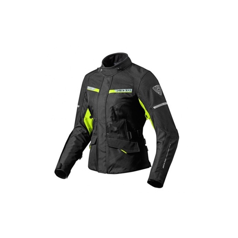 Damen Revit Outback 2 Schwarz-Fluo Gelb Motorradjacke Ausverkauf