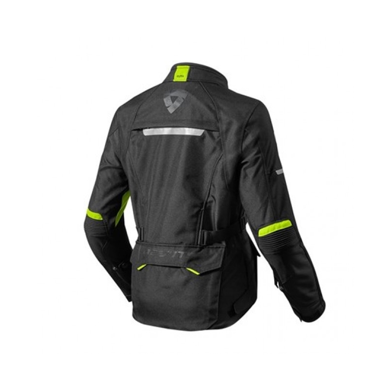 Damen Revit Outback 2 Schwarz-Fluo Gelb Motorradjacke Ausverkauf