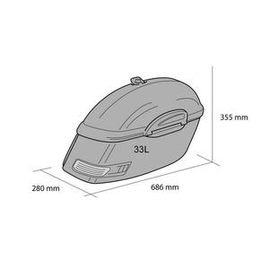 Seitenkoffer CUSTOMACCES TOURING AR0004N schwarz rechts