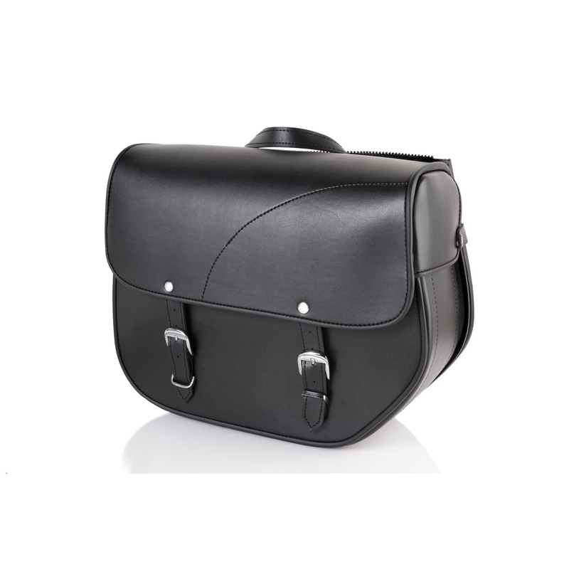 Leder-Satteltasche CUSTOMACCES SANT LOUIS schwarz