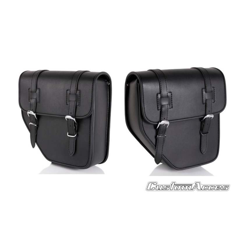 Leder-Satteltasche CUSTOMACCES IBIZA schwarz Paar