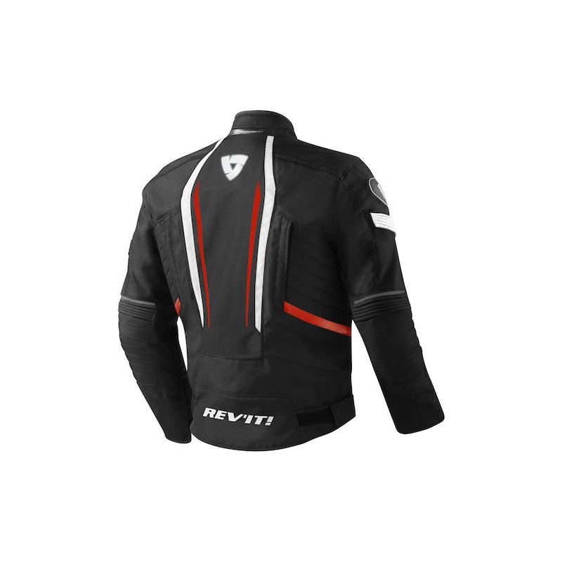 Revit Raceway Schwarz und Rot Motorrad Jacke Ausverkauf