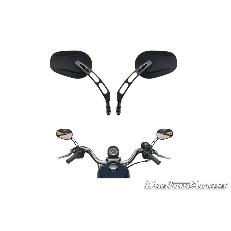 Spiegel CUSTOMACCES MISURI schwarz Paar