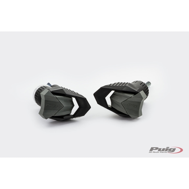 Frame sliders PUIG R19 black with grey rubber für HONDA CBR 650 R 2019-2023