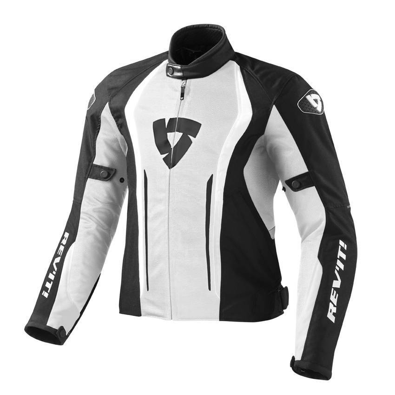 Motorradjacke Revit Airforce weiß-schwarz Ausverkauf