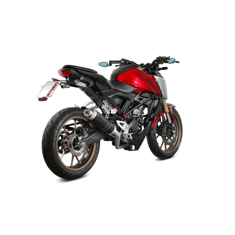 Auspuff komplett 1x1 STORM GP schwarz für HONDA CB 125 R 2021-2024